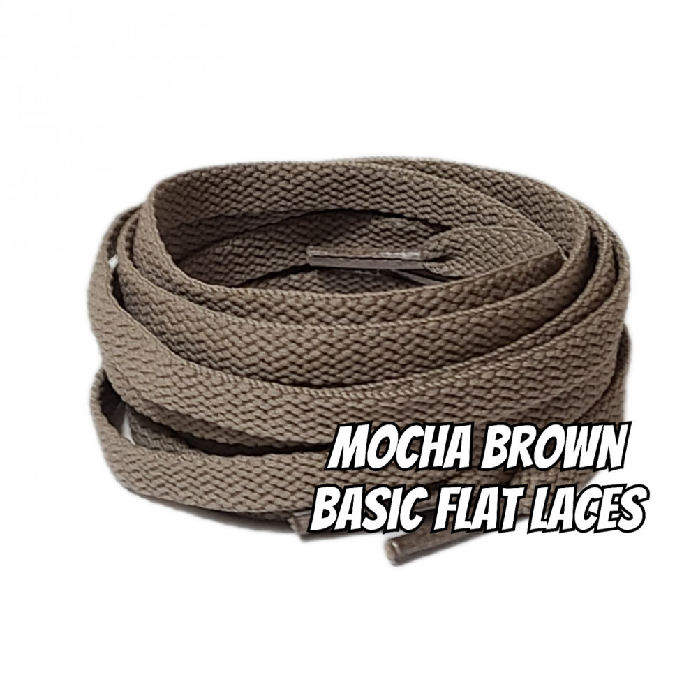 Basic Flat Laces-Mocha Brown-For Jordan 1 Palomino-